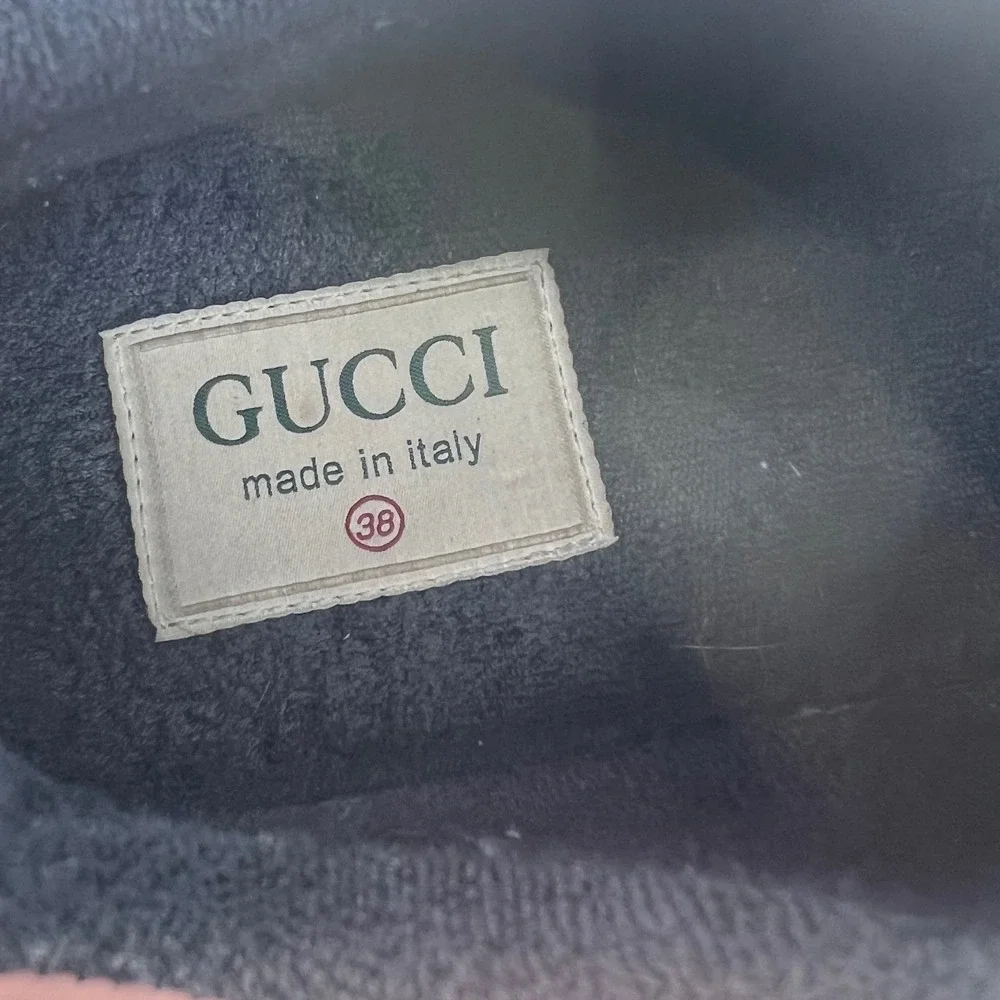 Gucci GG Rhyton Sneakers GG Supreme Canvas Pink Blue‎ Size 38